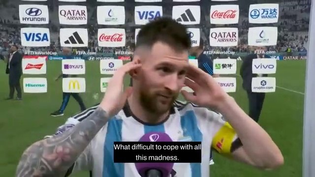 Qatar 2022 FIFA World Cup Argentina 3 x 0 Croatia: Lionel Messi post-match interview (English subtitles)