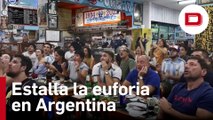 La euforia de Argentina tras vencer a Croacia