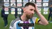 Lionel Messi post-match interview after World Cup Semi-final Argentina 3 X 0 Croatia