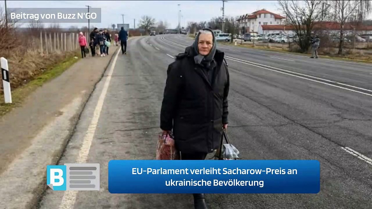 EU-Parlament verleiht Sacharow-Preis an ukrainische Bevölkerung
