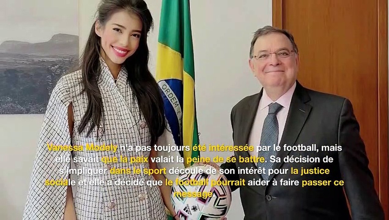 Vanessa Modely est en mission pour répandre la paix par le football