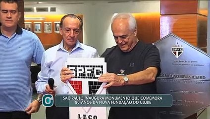 São Paulo inaugura monumento para comemorar 80 anos da nova fundação do clube