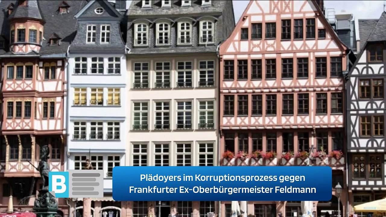 Plädoyers im Korruptionsprozess gegen Frankfurter Ex-Oberbürgermeister Feldmann
