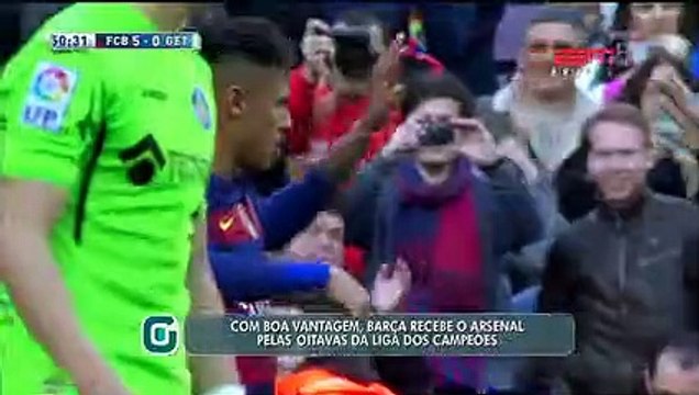 Com vantagem, o Barcelona recebe o Arsenal pela Liga dos Campeões