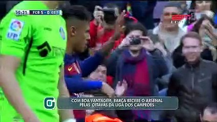 Com vantagem, o Barcelona recebe o Arsenal pela Liga dos Campeões