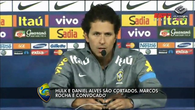Lesionados, Hulk e Daniel Alves são cortados da Seleção