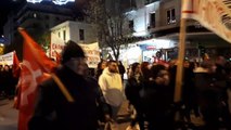 Yunanistan'da polis ateşiyle ölen çocuk için protesto