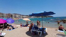 Beach Walk Spain - Costa Brava  - Lloret de Mar - August 2022