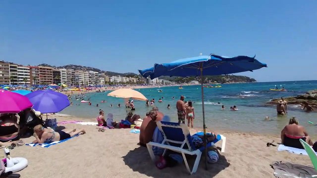 Beach Walk Spain - Costa Brava - Lloret de Mar - August 2022