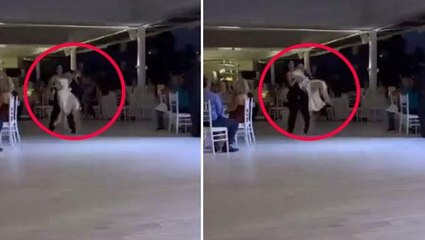 Düğünde damat, gelini rezil rüsva etti! Talihsiz kadın, eteğinin açılmasına bile engel olamadı