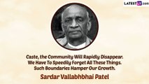 Sardar Vallabhbhai Patel Death Anniversary 2022 Quotes and Messages You Can Share