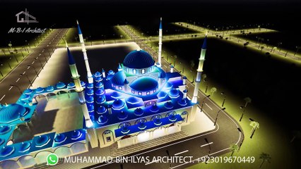 Akhmad Kadyrov Mosque - Designed by Muhammad-Bin-Ilyas Architect.