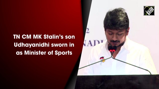 Tamil Nadu CM MK Stalin’s son Udhayanidhi sworn in as Minister of Sports