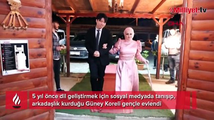 Rize'ye Güney Kore'den damat
