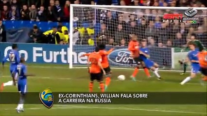 Repórter da TV Gazeta conversa com Willian, ex-Corinthians
