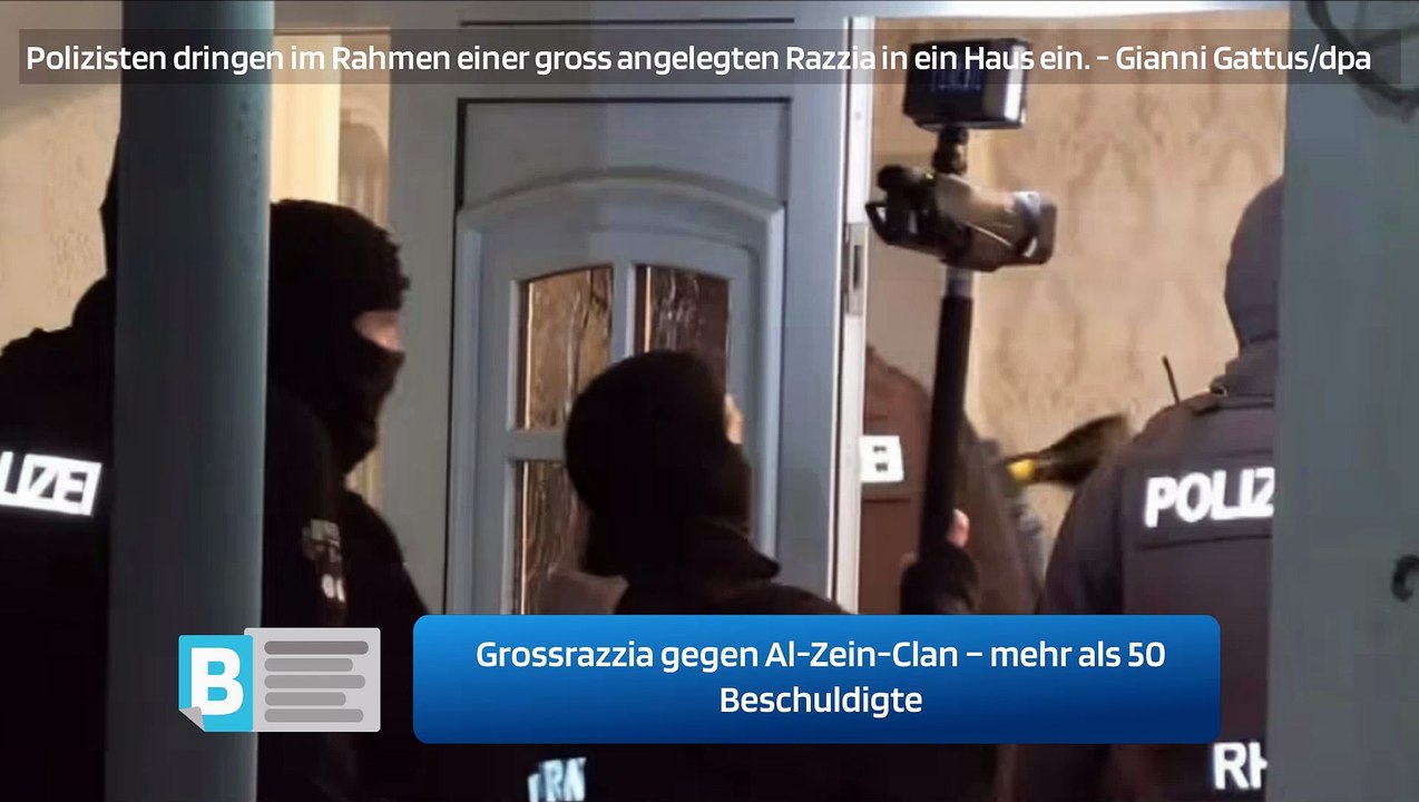 Grossrazzia gegen Al-Zein-Clan – mehr als 50 Beschuldigte