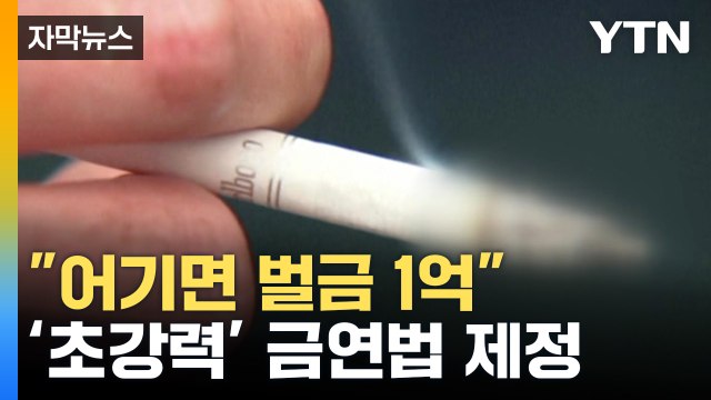 [자막뉴스] 평생 담배 금지, 어기면 벌금 1억 ...'초강력' 금연법 제정 / YTN