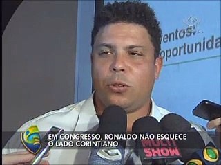 Em congresso, Ronaldo fala sobre semifinal da Libertadores