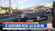 Comerciantes informales logran asentarse en las rieles del tren, tras intento de diálogo fallido con el municipio