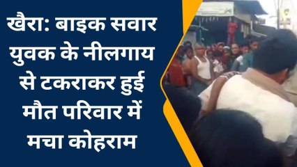 जमुई: खैरा में नीलगाय से टकराकर बाइक सवार की हुई मौत, घर में मचा कोहराम