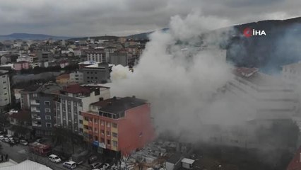 Ataşehir'de marangoz deposunda yangın