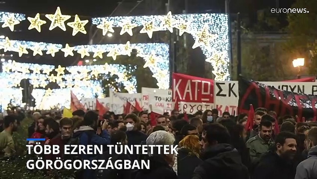 Több ezren tüntettek Görögországban