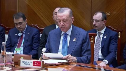 TÜRKMENBAŞI - Cumhurbaşkanı Erdoğan: "Türkmen doğal gazının da batı pazarlarına nakline yönelik çalışmalara artık başlamamız gerekiyor"