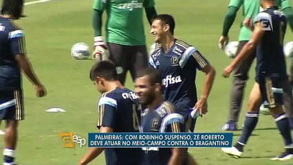Com Zé Roberto no meio, Palmeiras enfrenta Bragantino