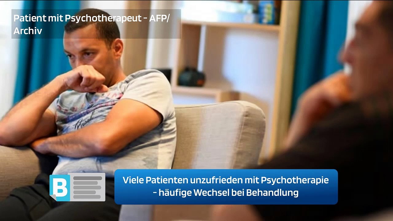 Viele Patienten unzufrieden mit Psychotherapie - häufige Wechsel bei Behandlung