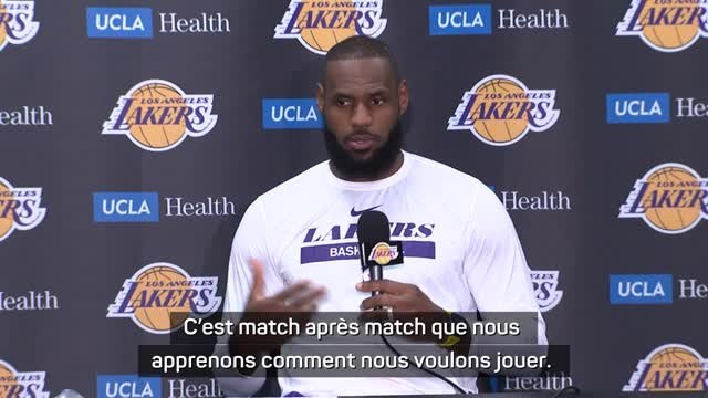 Lakers - Lebron James : Match après match, nous apprenons comment nous voulons jouer