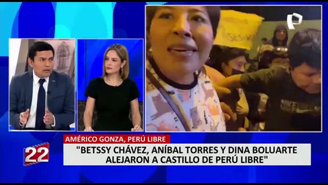 Americo Gonza responsabiliza a Boluarte, Betssy Chávez y a Aníbal de alejar a Castillo de Perú Libre