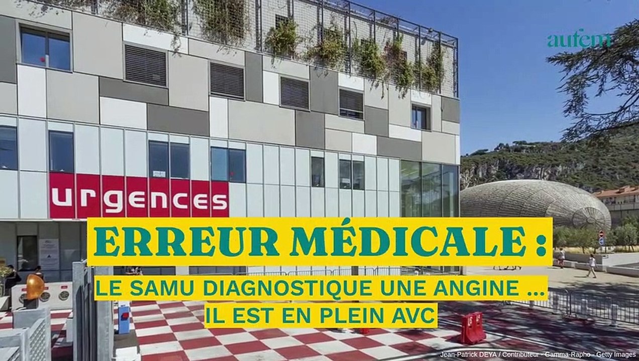 Erreur médicale : le SAMU diagnostique une angine... il est en plein AVC