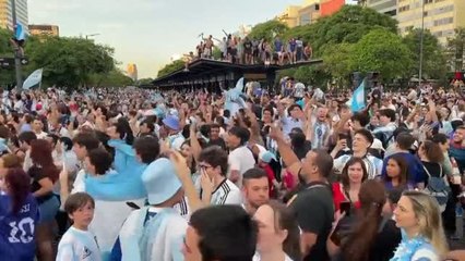 Miles de argentinos celebran el pase a la final