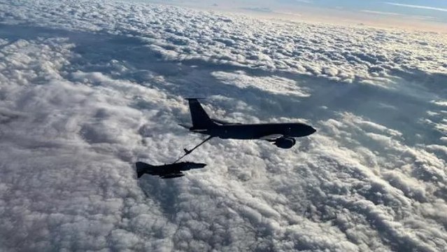 Hava Kuvvetleri'nden Kıbrıs Adası’nın güneyi ve Akdeniz’in uluslararası hava sahasında eğitim görevi