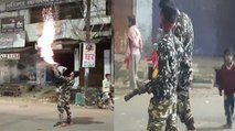 हांथो में मशीन गन और सड़क पर फायरिंग,भारतीय सेना की वर्दी में आतिशबाज़ी करते युवकों का वीडियो वायरल