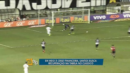 Em meio à crise financeira, Santos busca recuperação na tabela