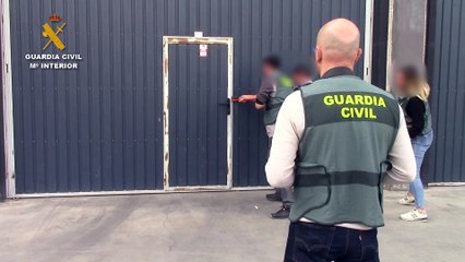 Imagen de la operación 'Sawtruck' de la Guardia Civil de Palencia