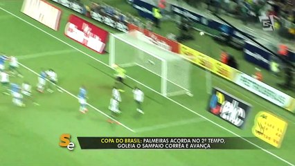 Palmeiras leva susto, mas goleia Sampaio e avança na Copa do Brasil