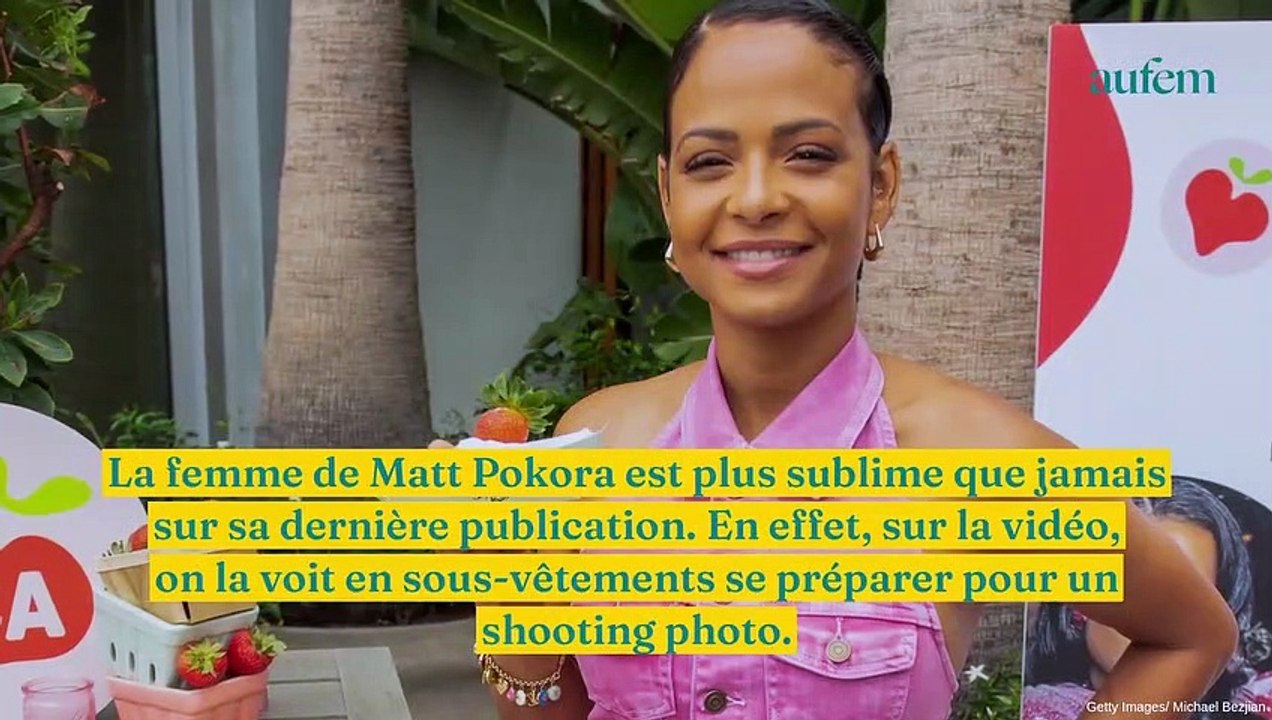 Christina Milian en sous-vêtements pour un shooting photo