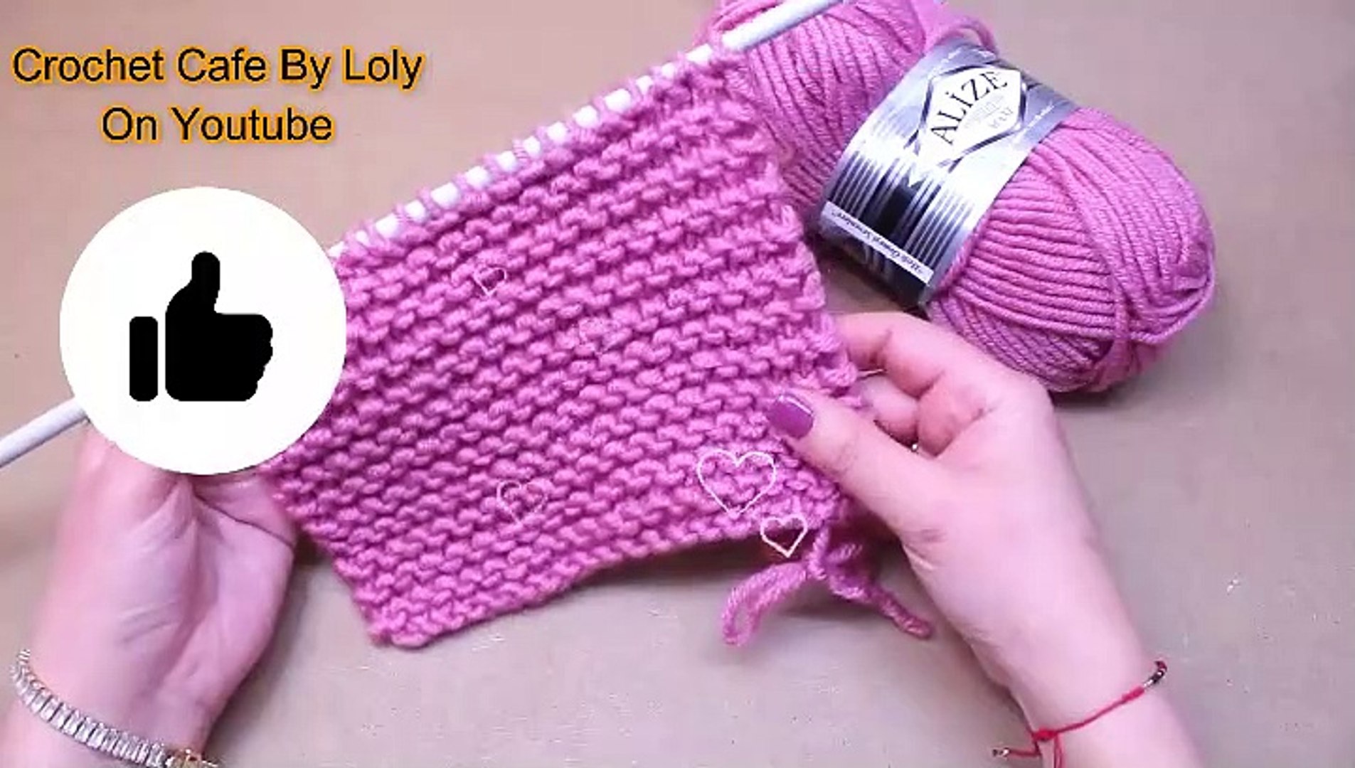 دروس تعليم تريكو للمبتدئين-الدرس 2 -الغرزة العدلة وطريقة عد الأسطر-شرح مفصل- How to knit stitch - video Dailymotion