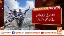 In the Last Month of the Year in Khyber Pakhtunkhwa, the First Hunting of Markhor was done by Todkon, An American Citizen,