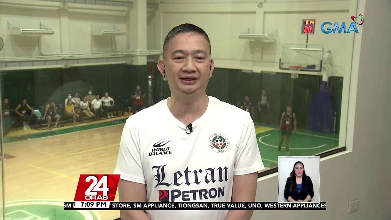 Panayam ng GMA Integrated News kay Letran Knights coach Bonnie Tan, bago ang inaabangang "do-or-die" match nila kontra Benilde Blazers sa linggo | 24 Oras