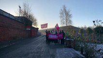 Postal workers strike at Christian Road Depot, Preston