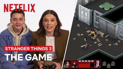 Stranger Thing 3- Los protagonistas juegan al videojuego