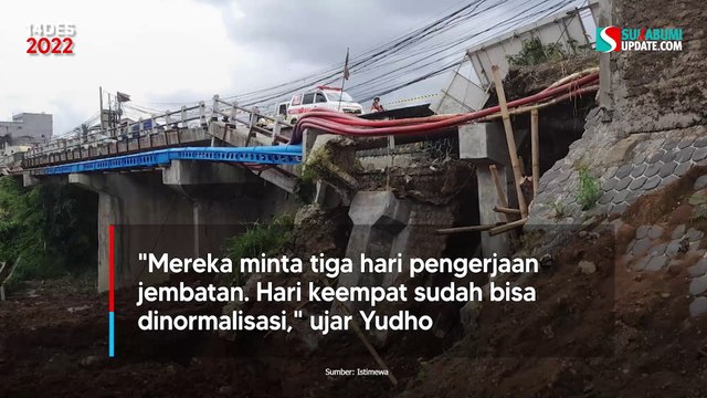 Mulai Jam 12 Malam Nanti, Jalan Sukabumi-Bogor di Jembatan Pamuruyan Tutup Total