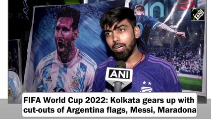 FIFA World Cup 2022: Kolkata gears up with cut-outs of Argentina flags, Messi, Maradona