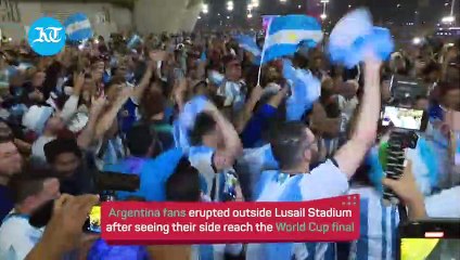 Fifa World Cup: Argentina fans ecstatic over semi-final win