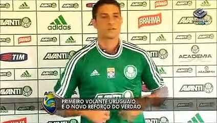Confira a apresentação do volante Eguren ao Palmeiras