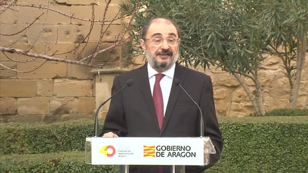 Lambán: "Todos los demócratas nos debemos tomar como una prioridad absoluta el rearme del Estado frente al independentismo"
