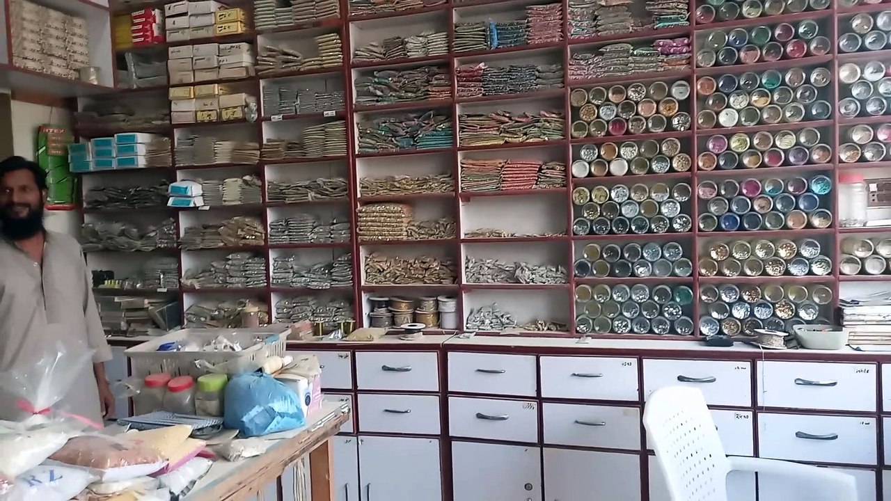 Raw material for bridal dress/bridal dress work in karachi /Raw material for zardozi and zari work/ how to make a bridal dress/